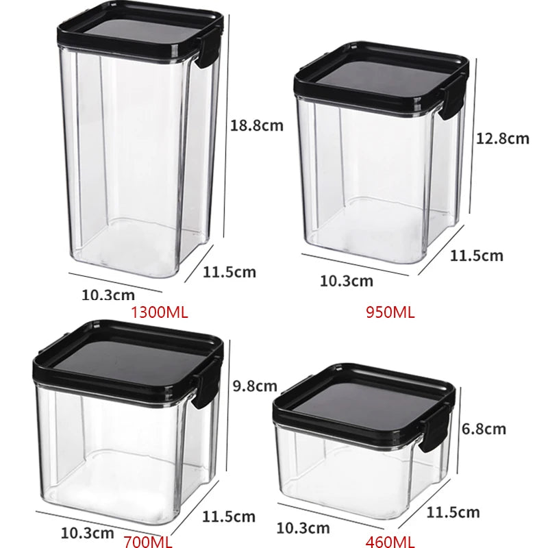 XiaoGui Pairtight Containers For Food Kitchen Storage & Organization Boxes Food Storage Pots Sealed Container