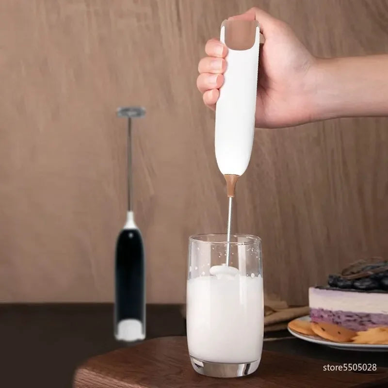 Milk Frother Electric Portable Mini Milk Foamer Maker Stirrer Coffee Cappuccino Creamer Whisk Frothy Egg Beater Kitchen Item