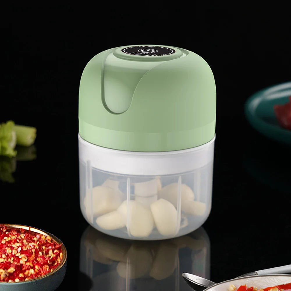 Electric Food Garlic Masher Mini Vegetable Chopper Chili Meat Ginger Masher Machine USB Charging Blenders Kitchen Accesorios