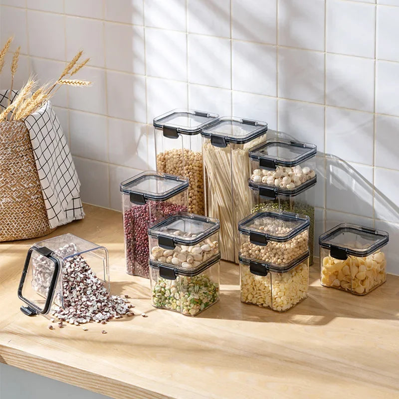 Storage in the Kitchen Storage and Organization Food Container Container for Cereals Home Breadbasket Plastic Organizer Order