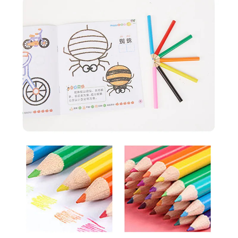 42/86pcs Drawing Set Non Toxics Crayon Arte Easy Hold Color Pen Safe for Children Kids Painting Tools Drawing Kit Stationery