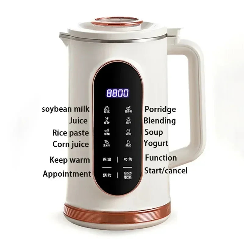 Mini Soybean Milk 10-leaf Blade Kitchen Appliances 220V Soybean Milk Machine Electric Juicer Blender Maker Wall Breaking Machine