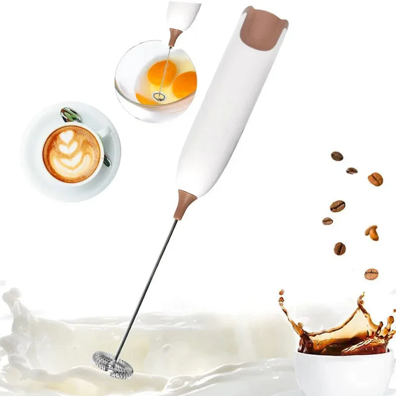 Milk Frother Electric Portable Mini Milk Foamer Maker Stirrer Coffee Cappuccino Creamer Whisk Frothy Egg Beater Kitchen Item