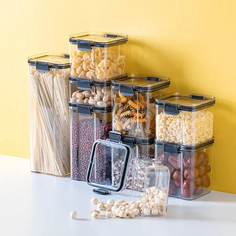 Storage in the Kitchen Storage and Organization Food Container Container for Cereals Home Breadbasket Plastic Organizer Order