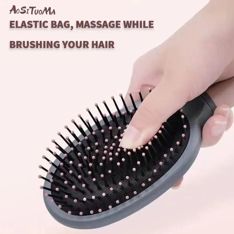 Detangling Hair Brush for Wavy/Curly Hair -Massage Wet Hair Comb for Detangling, Wet/Dry/Oil/Thick Hair-Gentle on Scalp and Hair