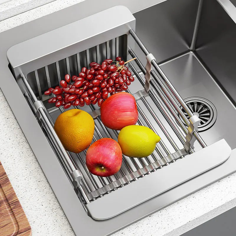 Kitchen Sink Drain Rack Dish Drain Rack Kitchen Basket Folding Drain Rack Stainless Steel Kitchen Sink Kitchen Washing Dishes