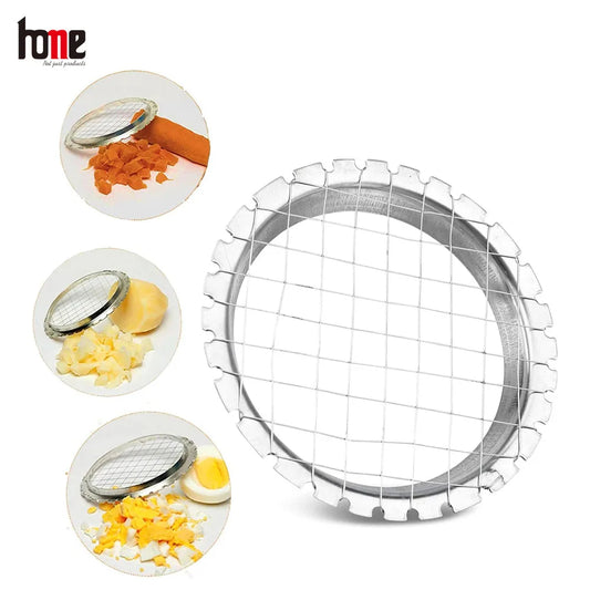 Egg Chopper Egg Slicer Stainless Steel Fruit Salads Cuter Potato Cutter Hard Boiled Egg Slicers Fruit Cube Kitchen Accessories