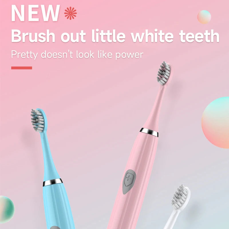 Electric Toothbrush for Adults Soft DuPont Bristle Portable Battery Endurance IPX6 Waterproof Intelligent Effective Oral Care