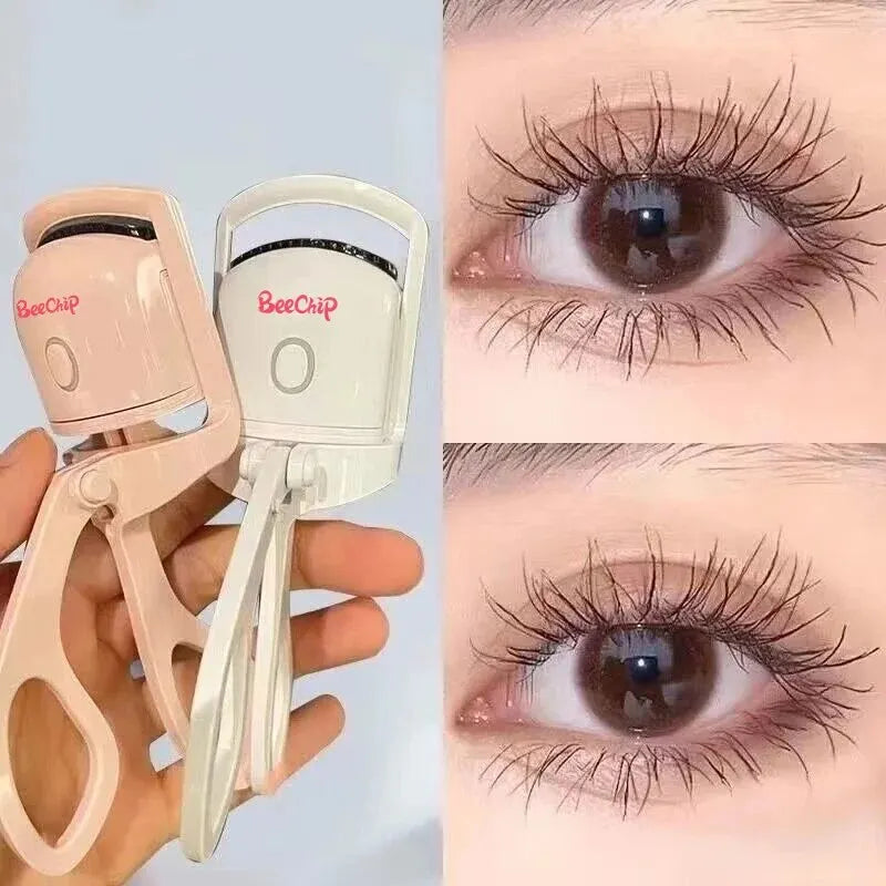 Pink Electric Eyelash Curler Charging Model Fast Heating Portable Shaping and Lasting Curling Eyelash Clip