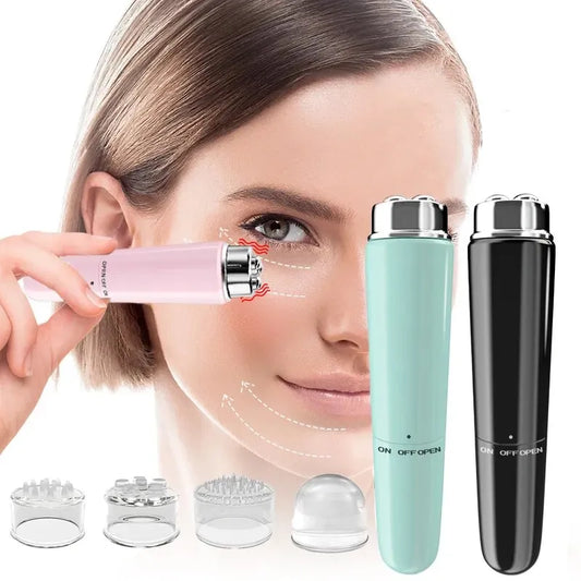 4 In 1 Electric Facial Massager Micro Vibration Eye Beauty Instrument For Relax Eye Dark Circles Eye Bags Puffiness Eye Massage