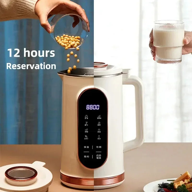 Mini Soybean Milk 10-leaf Blade Kitchen Appliances 220V Soybean Milk Machine Electric Juicer Blender Maker Wall Breaking Machine