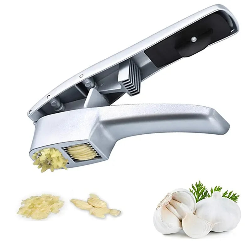 Multifunctional Garlic Press Chopper Zinc Alloy Slicer Crusher Peeler Manual Kitchen Hacking Gadgets