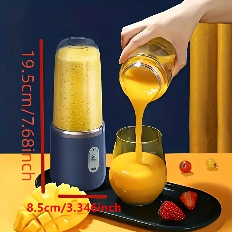 1PCS Juice Extractor Juice Cup Portable Rechargeable Small Juice Cup Home and Outdoor Multifunctional Juice Mixing