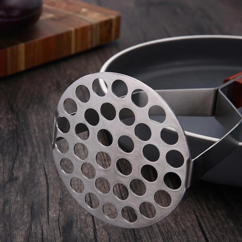 304 Stainless Steel Potato Masher Multi-function Children Food Crusher Manual Fruit Vegetable Pressure Mud Machine Kitchen Tools