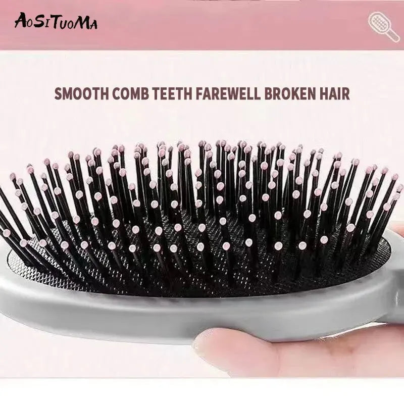 Detangling Hair Brush for Wavy/Curly Hair -Massage Wet Hair Comb for Detangling, Wet/Dry/Oil/Thick Hair-Gentle on Scalp and Hair