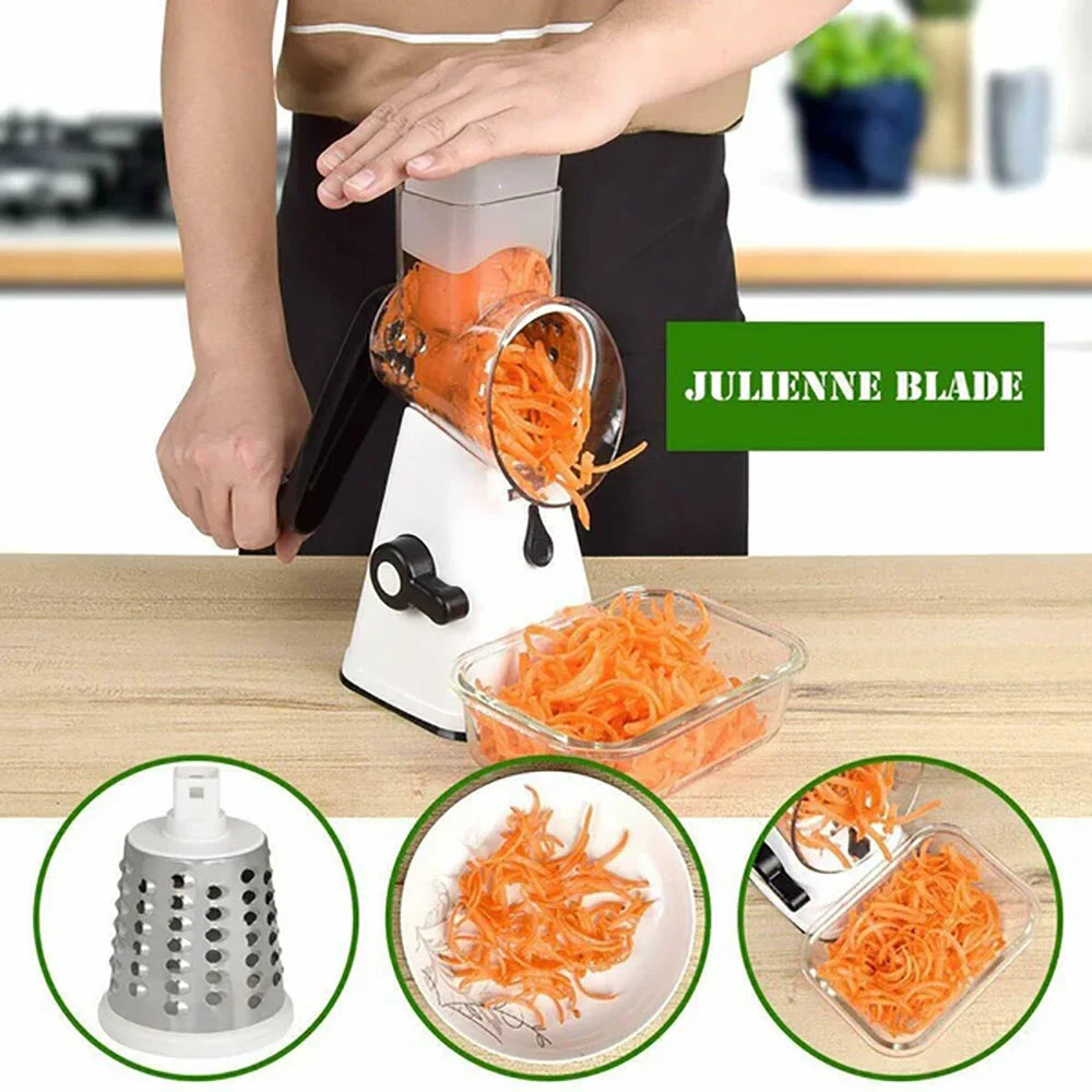 Vegetables Slicer Rotary Mandoline Vegetable Fruit Cutter Slicer Shredder Cheese Chopper Grater Food Processor Kitchen Gadget