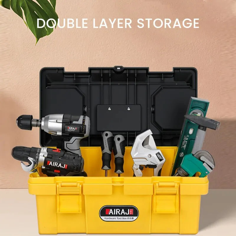 AIRAJ Multifunctional Plastic ABS Tool Storage Box Multiple Specifications with Handle Portable Tool Organizer