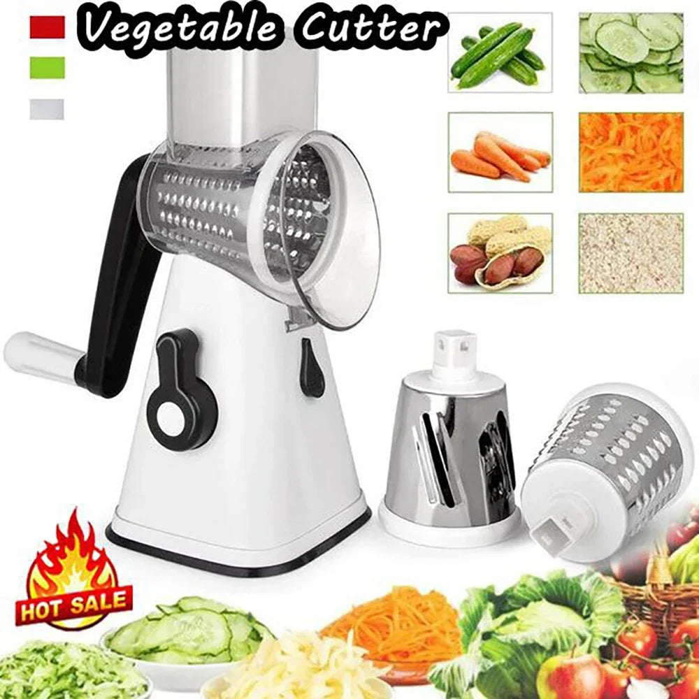 Vegetables Slicer Rotary Mandoline Vegetable Fruit Cutter Slicer Shredder Cheese Chopper Grater Food Processor Kitchen Gadget