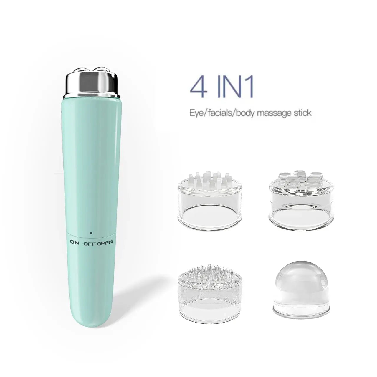 4 In 1 Electric Facial Massager Micro Vibration Eye Beauty Instrument For Relax Eye Dark Circles Eye Bags Puffiness Eye Massage