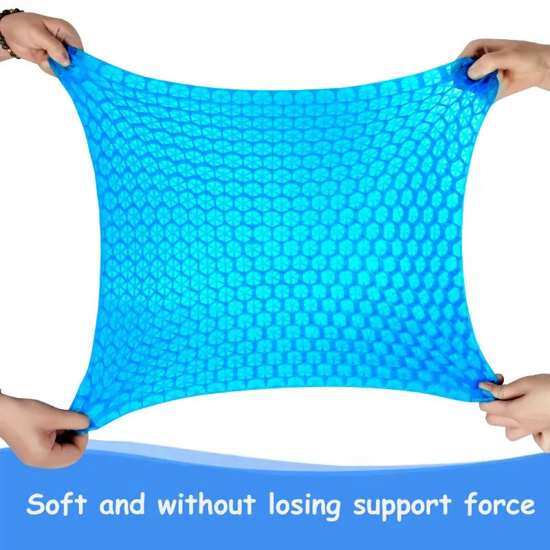 Gel Seat Cushion Summer Breathable Honeycomb Design For Pressure Relief Back Tailbone Pain - Home Office Wheelchair Chair Cars