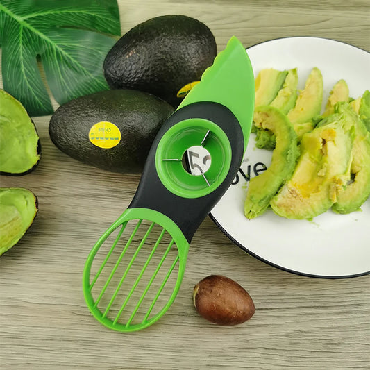 3 in 1 Avocado Slicer Cutter Enucleator Shea Corer Fruit Peeler Pulp Separator Avocado Knife Kitchen Acceesories Gadgets Tools