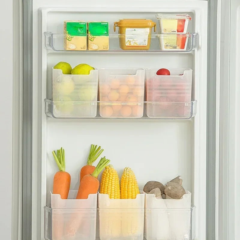 Household Kitchen Refrigerator Side Door Vegetable and Fruit Storage Box Food Preservation Boxes Spice Organization Container