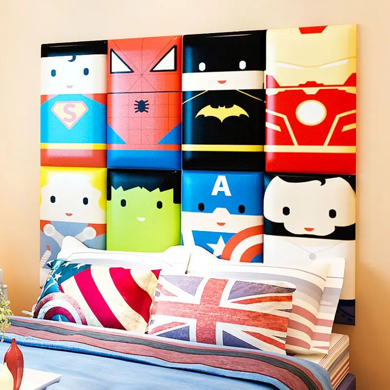 Bed Headboard Boy Childern Bedroom Furniture Wall Decoration Sticker Anti-collision Panels Cabecero Cama Head Board Tete De Lit