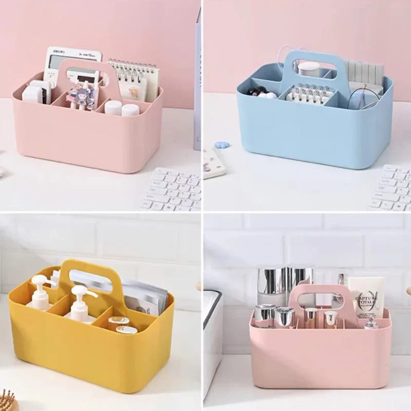 Desktop Organizer Box Can Be Superimposed Cosmetics Division Multi-functional Storage Box Bedroom Table Portable Storage Box