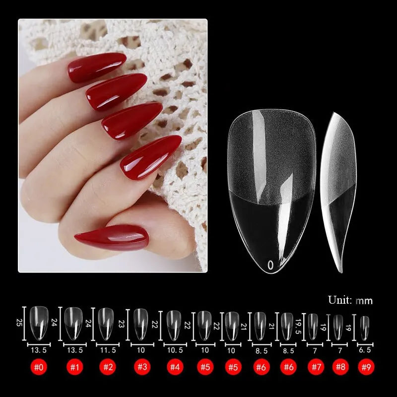 Press on False Nails Fake Nails Coffin Semi Frosted Full Cover Mid Length Nail Tips Art Accessories Tool For 240pcs Each Bag