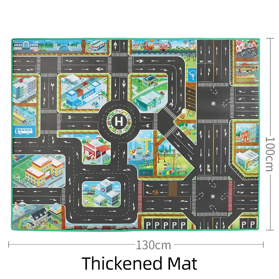 Kids Mat Children Farm Animal Playmat Baby Non-Toxic Toys Toddler Dinosaur Portable Carpet Interactive Picnic Rugs 100x130cm