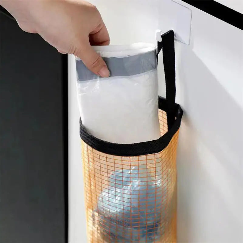 1PCS Garbage Bag Storage Kitchen Storage Bag Wall-mounted Plastic Large-capacity Storage Bag for Easy Organization Space Saving