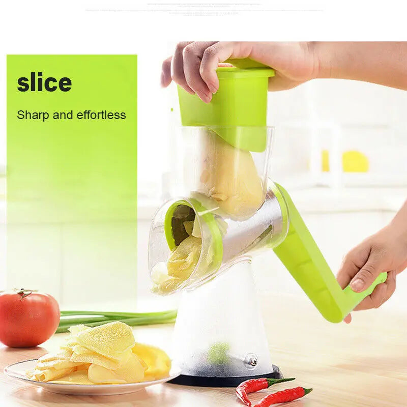 Multifunction Vegetable Chopper 3-in-1 Round Chopper Mandolin Shredder Manual Potato Carrot Cheese Graters Kitchen Accessories