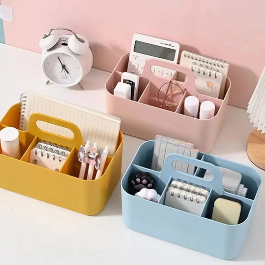 Desktop Organizer Box Can Be Superimposed Cosmetics Division Multi-functional Storage Box Bedroom Table Portable Storage Box