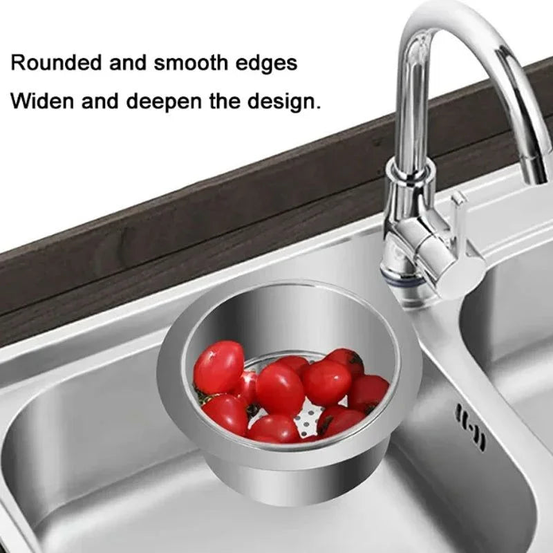 Stainless Steel Swan Sink Strainer Basket Removable Goosehead Storage Drainage Basket Goosehead Hanging Wet & Dry Drainage Racks