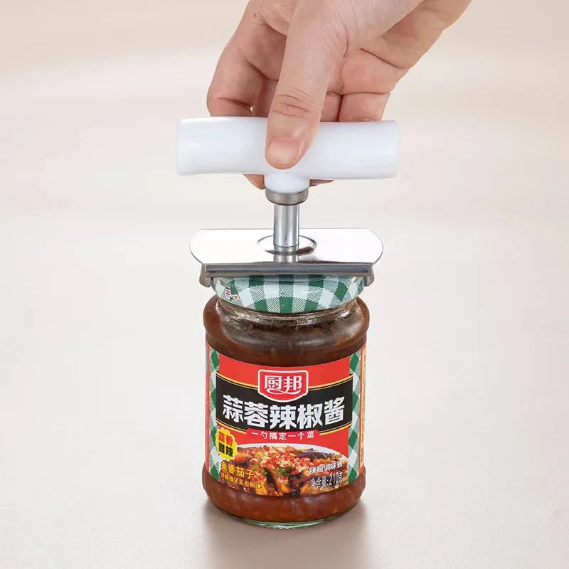 Multi-function Bottle Cap Opener Stainless Steel Adjustable Lids Off Jar Opener Labor-saving Screw Can Opener for Kitchen Gadget