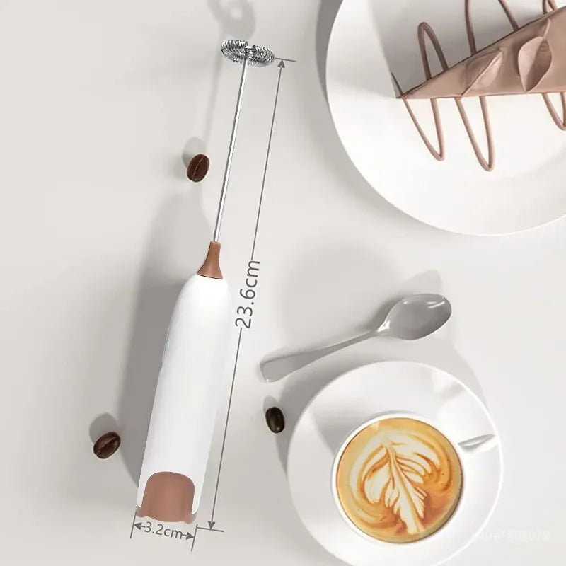 Milk Frother Electric Portable Mini Milk Foamer Maker Stirrer Coffee Cappuccino Creamer Whisk Frothy Egg Beater Kitchen Item